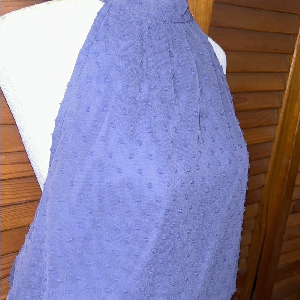 NWT Pretty Garden Elegant Blue Halter Maxi Dress Size Large - Picture 3 of 10